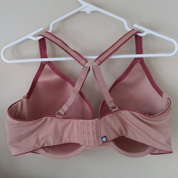 Anne Klein Underwire Convertible Bra 42D Tan Brown Pink Mauve - Picture 11 of 16